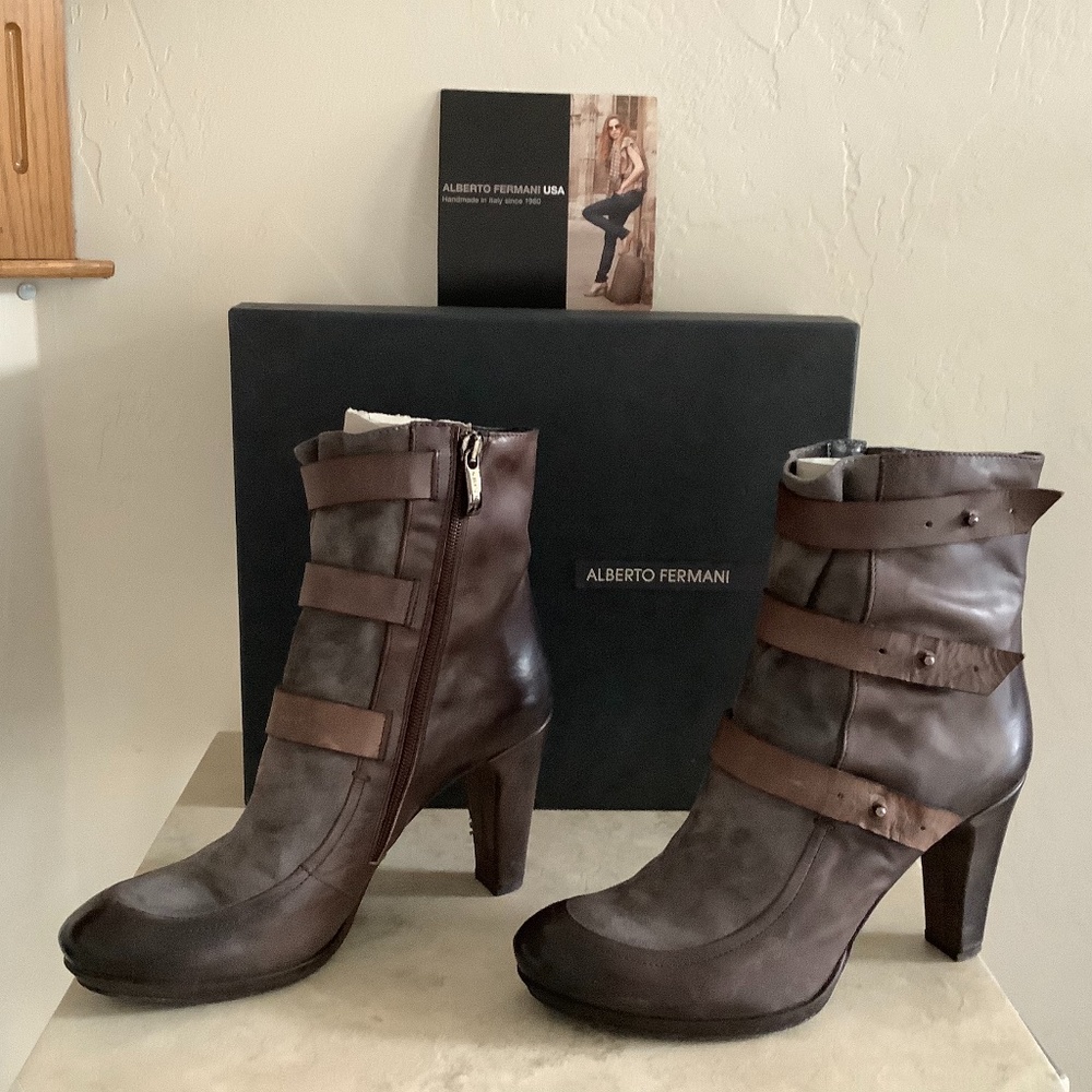Alberto Fermani Leather Boot 9.5